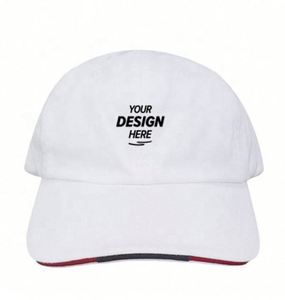 Casquette de baseball 6 panneaux non structurés de couleur personnalisée Beige Beige avec logo brodé cousu - Product Image 2