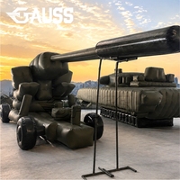 M151 Obus Gonflable de Simulation, Réplique Gonflable de Canon Anti-Avion de 35 mm pour l'Entraînement et la Dissimulation Tactique