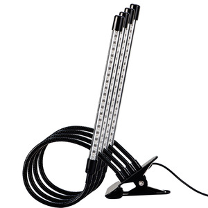 Led Grow Light Full Spectrum 4 Tube With Clip <b>Timer</b> Indoor Plant Lighting - Product Image 2
