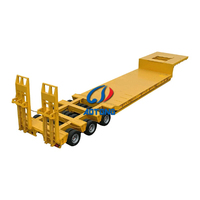 Remorque de transport de machines en acier haute résistance pour les applications de construction et minières