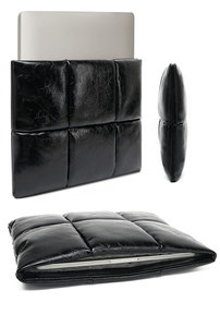 2025 nuevo diseño brillante PU Puffy Laptop manga 13 "14" acolchado Puffer Laptop bolsa de transporte funda de almohada para <span class=keywords><strong>Macbook</strong></span> ordenador - Product Image 6