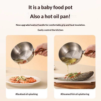 TikTok populaire voedselveilige metalen roestvrijstalen noedelpot snack/yoghurtkommen instant noedels huishoudelijk ongecoate moderne eenvoudige