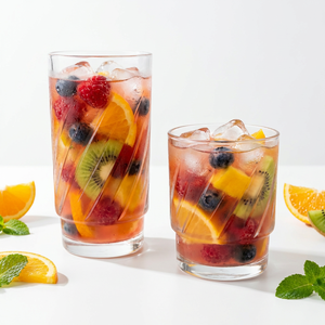 Verres à highball transparents, gobelets à eau embossés, verres à boire vintage pour le lait et diverses boissons mélangées - Product Image 1