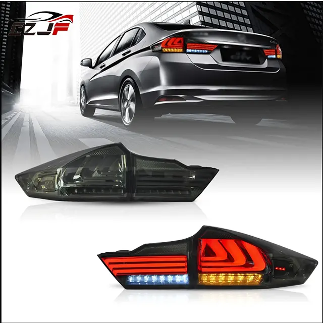 Penjualan Terbaik Lampu Ekor LED dengan Lampu Sein Berurutan untuk Honda City 6th Gen (GM6) Sedan Pre-facelift 2014 2015 2016 2017