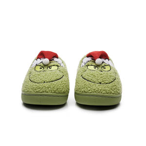 Automne hiver peluche pour pantoufles pour hommes femmes nouveau noël pour <span class=keywords><strong>Grinch</strong></span> cheveux verts coton étrange pour pantoufles TPR - Product Image 4