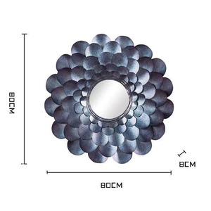 80*80CM <span class=keywords><strong>specchio</strong></span> francese decorazione <span class=keywords><strong>da</strong></span> parete Stereo parete di casa <span class=keywords><strong>soggiorno</strong></span> <span class=keywords><strong>specchio</strong></span> parete parete parete appesa decorazione creativa - Product Image 5
