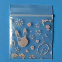 Sacs refermables en plastique transparent imprimés sur mesure avec fermeture éclair unique, sacs auto-scellants, sacs refermables pour aliments, petits sacs refermables