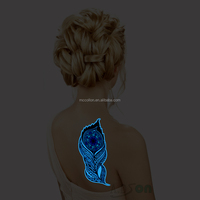 Papier de transfert pour tatouage temporaire A.DSon, luminescent sous lumière bleue, écologique, pour corps et visage, transferts aquatiques, design personnalisé DIY, laser