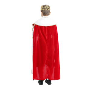 Costume de roi pour enfants, costume de prince pour Halloween, vêtements de fête, cape, bandeau, ceinture, vente chaude - Product Image 4