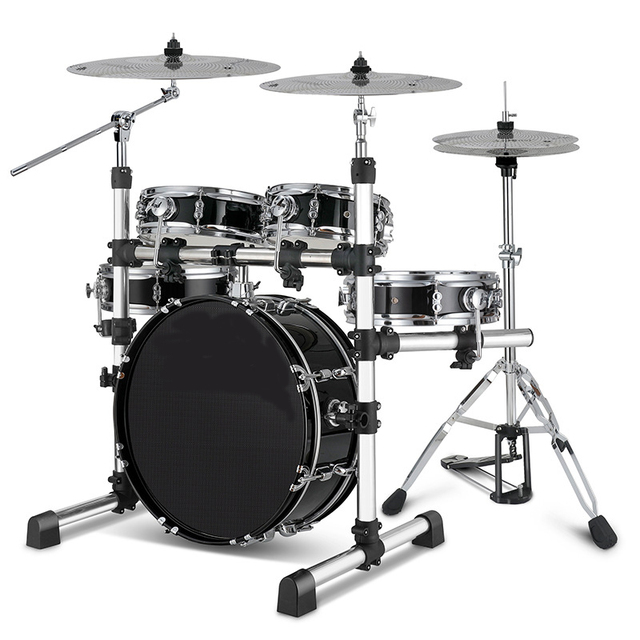 Professional Musical Percussion Instrument Jazz Drum Set 5 Drums Kits 3 Cymbals for Beginner