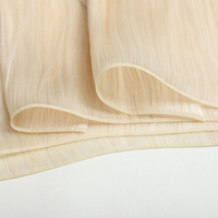 Extensiones de Cabello Humano Rubio Blanco de Doble Trama, Nuevas, de Lujo, con Trama Plana Mini Genius, Reemplazo de Trama Cosida a Mano
