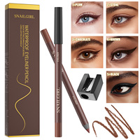 Ensemble d'eye-liners liquides vegan et waterproof, maquillage eye-liner liquide mat et coloré