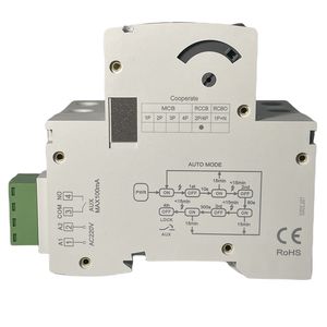 Commutateur différentiel à refermeture automatique 2P 4P 25A 40A 63A <span class=keywords><strong>30mA</strong></span> <span class=keywords><strong>300mA</strong></span> Disjoncteur automatique ELCB RCD RCCB avec refermeture - Product Image 3