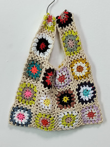 <span class=keywords><strong>Sac</strong></span> fourre-tout fait main au crochet Granny Square, <span class=keywords><strong>sac</strong></span> de plage, fourni par l'usine - Product Image 6