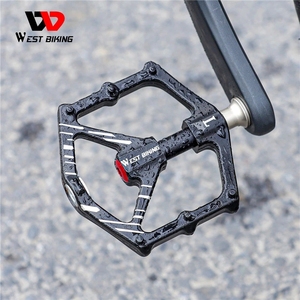Pédales de vélo WEST BIKING à roulements magnétiques, pédales de vélo à plateforme en alliage d'aluminium, grande surface, route, <span class=keywords><strong>VTT</strong></span>, pédales de vélo de montagne - Product Image 6