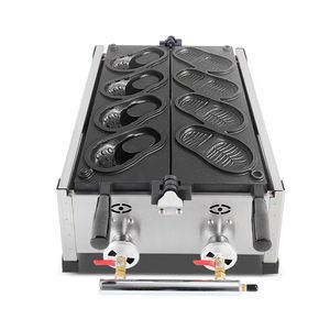Trous antiadhésifs gaufre en forme de chaussure faisant la Machine gaz chauffage électrique chaussures commerciales forme gaufrier - Product Image 1