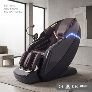 Silla de Masaje de Lujo con Doble Mecanismo y Calefacción 2026, Gravedad Cero, Masaje Corporal Completo, <span class=keywords><strong>Shiatsu</strong></span>, Amasamiento, Estiramiento Tailandés, SL Track, OEM y ODM - Product Image 2
