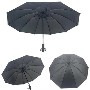 <span class=keywords><strong>Parapluie</strong></span> automatique 3 plis de haute qualité en vente Cadre <span class=keywords><strong>inversé</strong></span> moderne et nervures en fibre de verre Matériau 190t - Product Image 1