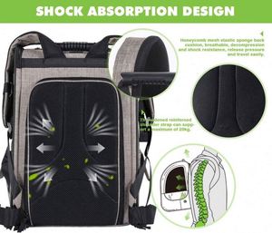 Mochila transportadora de mascotas gratuita, expandible, con malla transpirable para perros pequeños, gatos y cachorros, mochila para mascotas. - Product Image 5