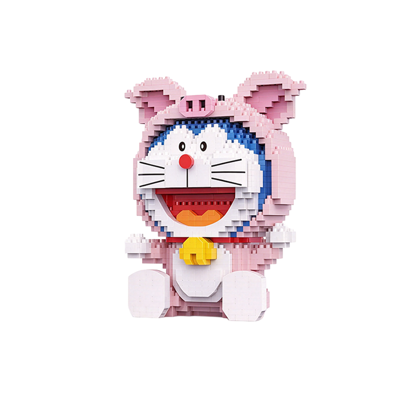 Chinese Zodiac Pig Mini Building Blocks Cartoon Figures 1082 Pcs Pink ...