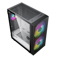 Boîtier d'ordinateur de jeu GAMEMAX Aero 3607 Mid Tower ATX, prend en charge le refroidissement par eau 360, utilisation sur ordinateur de bureau