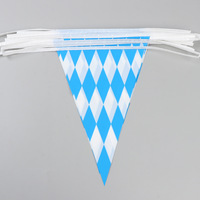 Drapeau triangulaire en nylon imprimé sur mesure, mât en acrylique pour événements, guirlandes, cordons de fanions, drapeaux promotionnels
