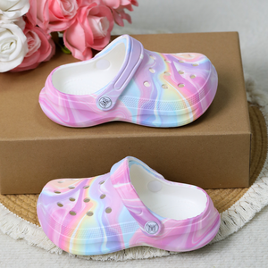 Nuovi Zoccoli Platform Tie-Dye per Bambini 2026, <span class=keywords><strong>Scarpe</strong></span> da Giardino Traspiranti in EVA Antiscivolo per Spiaggia <span class=keywords><strong>e</strong></span> Piscina, Certificati CPC <span class=keywords><strong>e</strong></span> RSL - Product Image 6