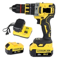 Perceuse rechargeable au lithium jaune KRB Double vitesse 13mm tournevis électrique domestique multifonction perceuse électrique sans brosse