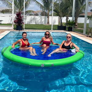 Hamac gonflable pour piscine, flotteur portable pour adultes, transat de bain, bain de soleil sur la plage, yoga aquatique - Product Image 2