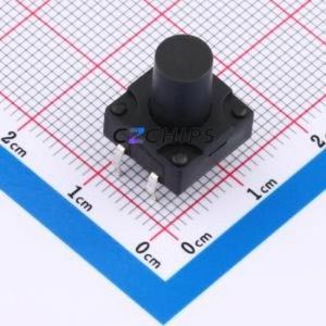 TSW12111-140B511BA Tactile <b>Switch</b> Through hole-4P,11.7x11.5mm <b>Switch</b> Single Pole Single Throw Round Button 2.8N 11.7mm - Product Image 1