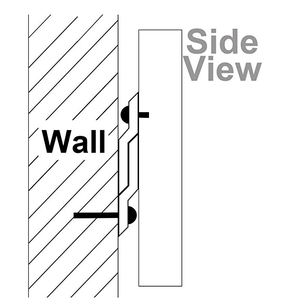 Pháp đòn chêm móc 18 inch gương bảng trắng hoặc đầu giường Tường Gắn Chân đế Z Thanh Móc Áo - Product Image 4