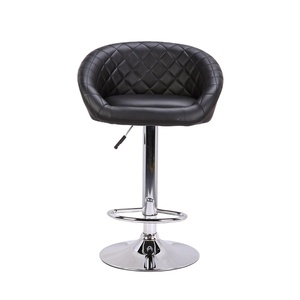 Taburete <span class=keywords><strong>de</strong></span> cuero PU para Bar, taburete giratorio con respaldo - Product Image 2