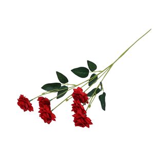 Bouquet de roses artificielles en plastique Xinchengzhi, 6 têtes de roses simulées, pour décorations de mariage et de maison - Product Image 5