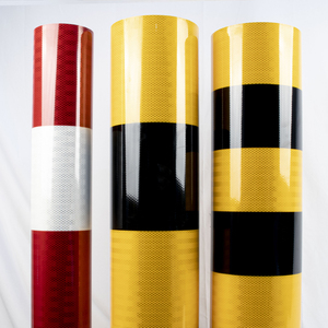 بيع بالجملة طباعة الأغطية العاكسة المنشورية عالية الكثافة للماء الورك/EGP ملصقا تحذير استخدام لفة - Product Image 2