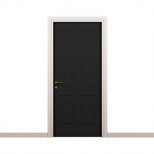 Puerta Interior de Madera Compuesta de Lujo, Diseño WPC con Marco, Impermeable y Antimoho para Dormitorio, Apartamento, Villa - Product Image 1