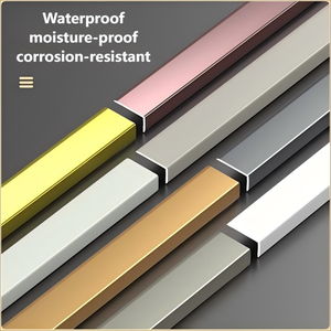 Profilé décoratif en aluminium <span class=keywords><strong>noir</strong></span> titane doré pour carrelage mural et <span class=keywords><strong>escalier</strong></span> - Product Image 4