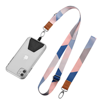 Cordon universel en nylon durable pour téléphone portable avec crochet métallique, sangles réglables pour cou et poignet, porte-clés, étui pour téléphone portable