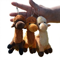 Adorable petit chameau du désert en peluche, pendentif, jouet, mini porte-clés en tissu avec rembourrage en coton PP, unisexe pour tous les âges