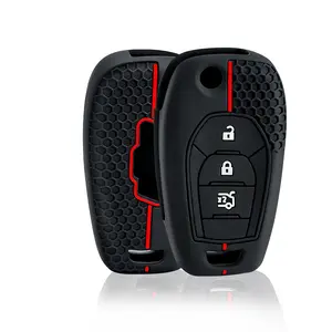 Étui de clé de voiture télécommande en silicone pour <span class=keywords><strong>Chevrolet</strong></span> <span class=keywords><strong>Cruze</strong></span> Trax LS Badge Spark Sonic Aveo Tracker Onix RS Trailblazer Accessoires Fob - Product Image 5