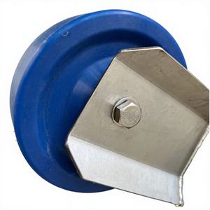 Verplaatsbare handmatige roestvrijstalen vleeskarren wielen met lagerkern, laag geluidsniveau, industriële vleeshopper <span class=keywords><strong>trolley</strong></span> transportbakken, 200 kg capaciteit - Product Image 5