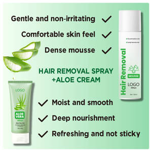 Kit Crème et Spray Épilatoire Personnalisé avec Logo 150ml, Spray à l'Aloe Vera, Formulations Corporelles Indolores et Permanentes, Peau Lisse Longue Durée - Product Image 4
