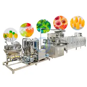 Proceso completo comercial Chew confitado 3D Soft Hard Candy Shape Machine Gummy Make Equipment