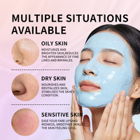 Masque en gel pour le visage, masque en gel professionnel au collagène, masque en gel peel-off pour le visage, poudre hydratante en profondeur, soin de la peau, spa à domicile