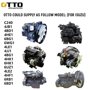 OTTO 4jb1t 4jb1 4jj1 MOTEUR Machines moteurs 6bg1t 4bd1 6bg1 4hk1 ensemble moteur complet pour accessoires d'excavatrice isuzu