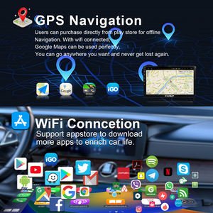 Radio Estéreo Universal para Auto <span class=keywords><strong>Android</strong></span> de 9 Pulgadas con Navegación GPS, CarPlay Inalámbrico, <span class=keywords><strong>Android</strong></span> Auto, Pantalla Táctil, Reproductor Multimedia Bluetooth - Product Image 3