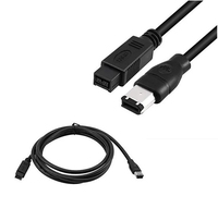 Câble FireWire 800 à 400 de qualité supérieure adaptateur 9 à 6 broches pour Mac Pro et MacBook veste en PVC et tresse protégeant les caméras ordinateurs