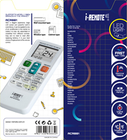 Control Remoto Universal I-remote ACR881 para Aires Acondicionados con Función de Búsqueda Rápida de Código
