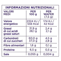 Vente en gros de gaufrettes Signor de la marque italienne Cabrioni, fourrées à la crème vanille, croustillantes, pour le petit-déjeuner ou les collations, 22 pièces x 5 x 45g