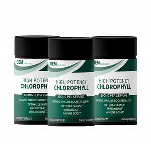 Cápsulas de Clorofila Natural de Sodio y Cobre al por Mayor OEM, Fórmula y Empaque Personalizados, Ventaja de Costo al por Mayor y Suministro Estable - Product Image 1