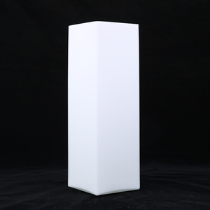 Hand Blown Frosted Opal White Cylinder square Glass <strong>Light</strong> <strong>Shade</strong> for Pendant Table Lamp Glass <strong>Bedroom</strong> Table Lampshade - Product Image 1